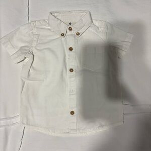 Caribbean Joe Kids White Button-Down Shirt